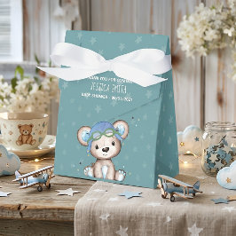 Pilotin für Wasserfarbenflugzeuge Teddy Bear Geschenkschachtel