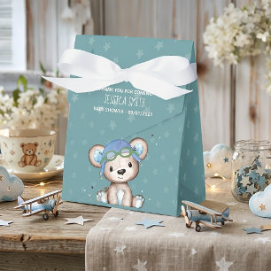Pilotin für Wasserfarbenflugzeuge Teddy Bear Geschenkschachtel