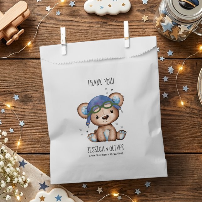 Pilotin für Wasserfarbenflugzeuge Teddy Bear Geschenktütchen (Von Creator hochgeladen)