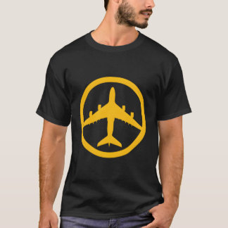 Pilotin Luftfahrt von Airbus A380 Yellow Jet T-Shirt