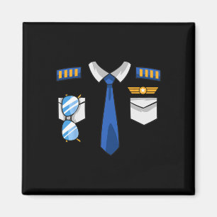 Pilotin Luftfahrzeug für Uniform-Kostüme Luftfahrt Magnet