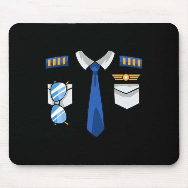 Pilotin Luftfahrzeug für Uniform-Kostüme Luftfahrt Mousepad (Vorne)