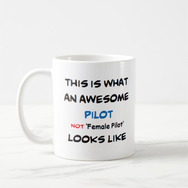Pilotin, nicht Pilotin, phantastisch Kaffeetasse (Links)