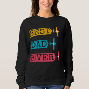 Pilotin Vater Pilot Vater Flugzeug für Vater und D Sweatshirt