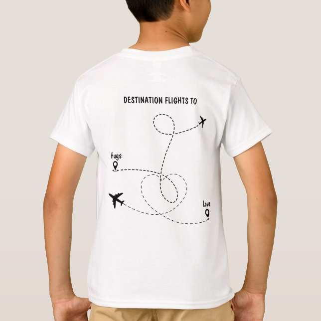 Pilotin Weißer T - Shirt (Rückseite)