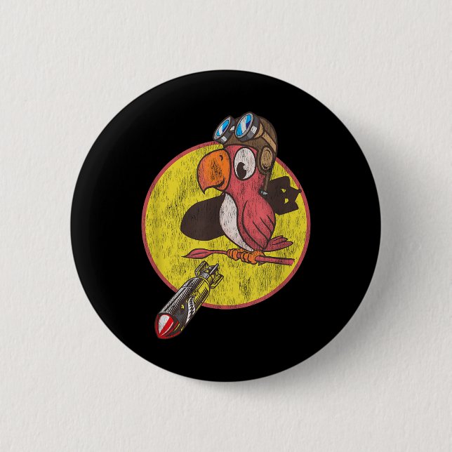 Pilotpflaster für Wwii-Veteranen des Zweiten Weltk Button (Vorderseite)