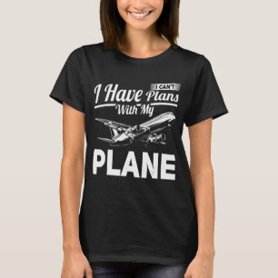 Pilotpläne für Pilotflugzeuge mit meinem Flugzeug T-Shirt