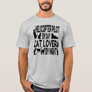 Pilotprogramm für Cat Lover-Hubschrauber T-Shirt