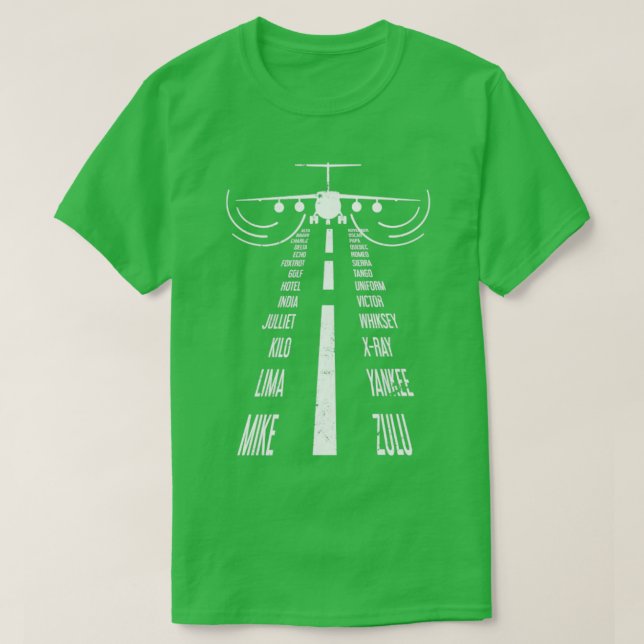 Pilotprogramm für das Flugzeug an Flughäfen T-Shirt (Design vorne)