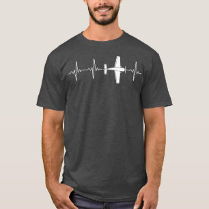 Pilotprogramm für das RC-Flugzeug Herzschlag Funkg T-Shirt