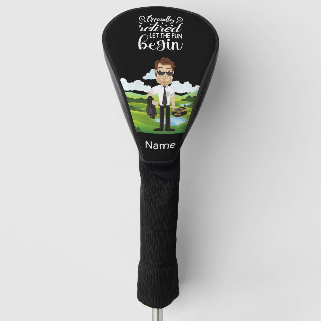 Pilotprogramm für den Ruhestand in der Luftfahrtin Golf Headcover (Vorderseite)