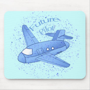 Pilotprogramm für die Zukunft eines blauen Flugzeu Mousepad
