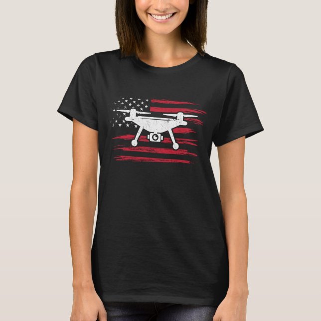 Pilotprogramm für Drohne in den USA T-Shirt (Vorderseite)