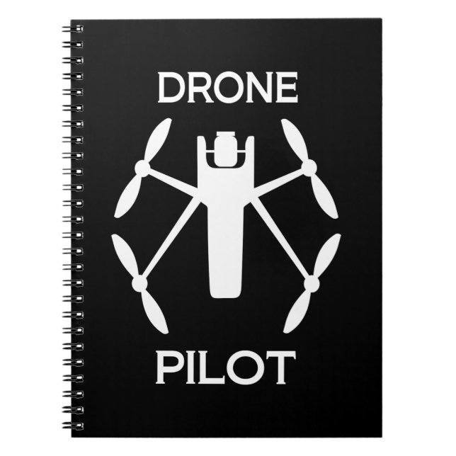 Pilotprogramm für Drohne in Klassen Notizblock (Vorderseite)