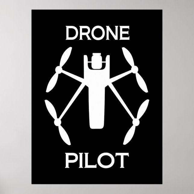 Pilotprogramm für Drohne in Klassen Poster (Vorne)