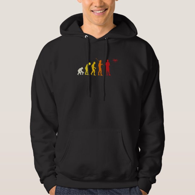 Pilotprogramm für Drohnenformgebung zur Evolution  Hoodie (Vorderseite)