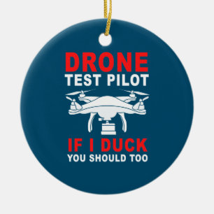 Pilotprogramm für Drohnenprüfungen Keramik Ornament