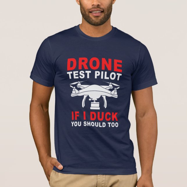 Pilotprogramm für Drohnenprüfungen T-Shirt (Vorderseite)