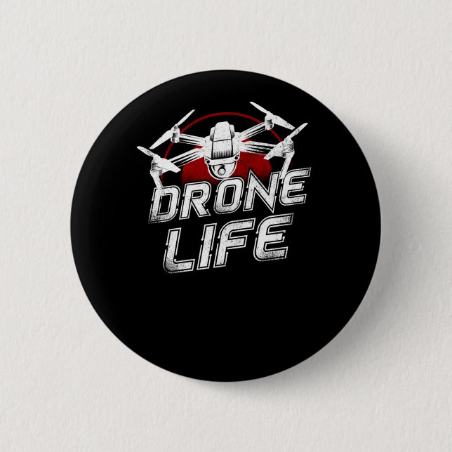 Pilotprogramm für Drone-Drohne Button (Vorderseite)