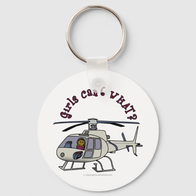 Pilotprogramm für Dunkelhubschrauber Schlüsselanhänger (Vorderseite)