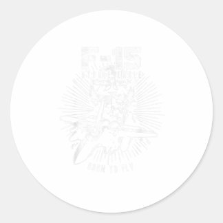 Pilotprogramm für F15-Strike-Adler-Jet-Kampfjets Runder Aufkleber