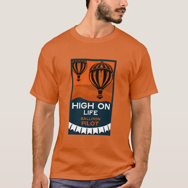 Pilotprogramm für Heißluftballon T-Shirt (Vorderseite)