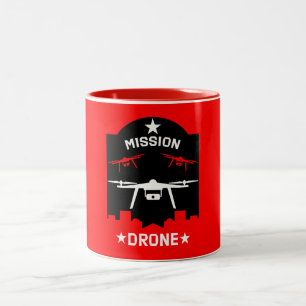 Pilotprogramm für Hobby Drone Zweifarbige Tasse