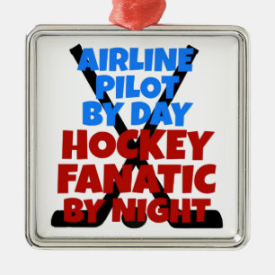 Pilotprogramm für Hockey-Lover Ornament Aus Metall