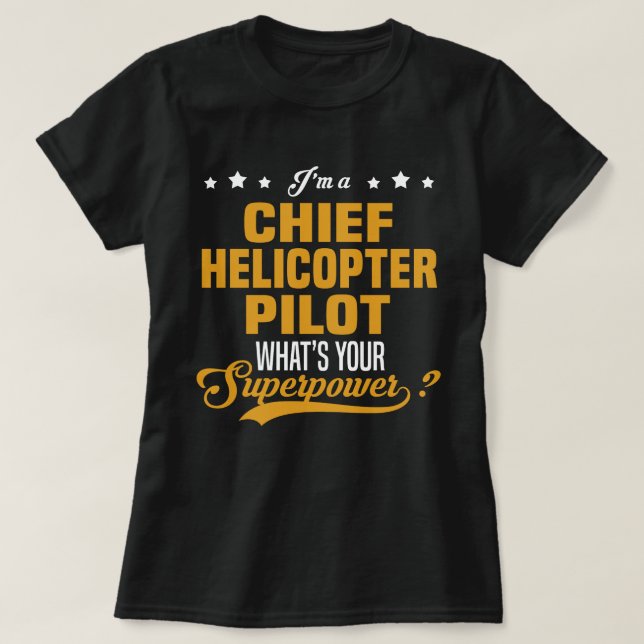 Pilotprogramm für Hubschrauber T-Shirt (Design vorne)