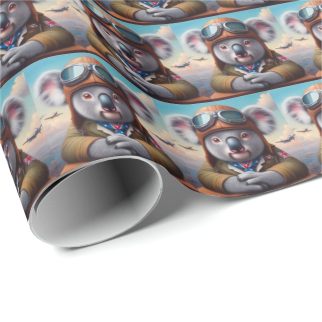Pilotprogramm für Koala Geschenkpapier (Rolleneckpunkt)