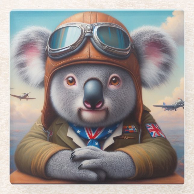 Pilotprogramm für Koala Glasuntersetzer (Vorderseite)