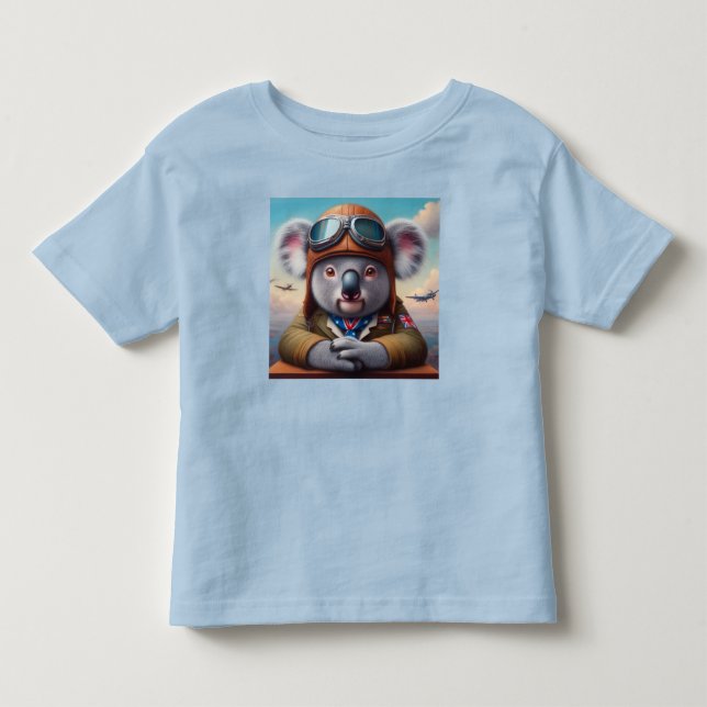 Pilotprogramm für Koala Kleinkind T-shirt (Vorderseite)