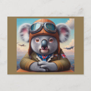 Pilotprogramm für Koala Postkarte
