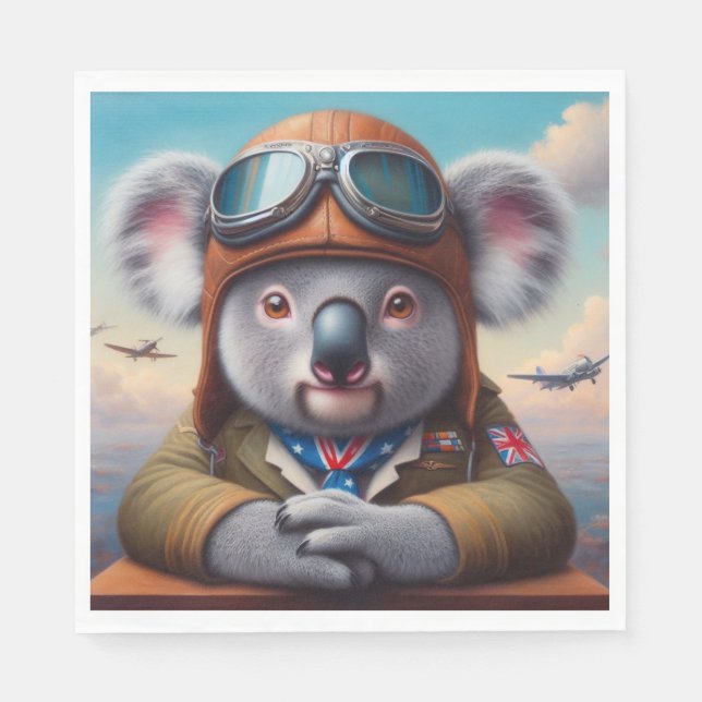 Pilotprogramm für Koala Serviette (Vorderseite)