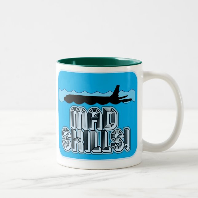 Pilotprogramm für männliche Qualifikationen Zweifarbige Tasse (Rechts)