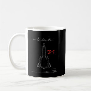Pilotprogramm für Militärflugzeuge Sr-71 Blackbird Kaffeetasse
