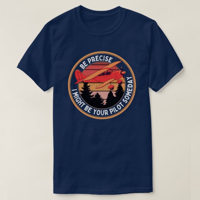 Pilotprogramm für moderne Typografie Sarcastic T-Shirt (Design vorne)