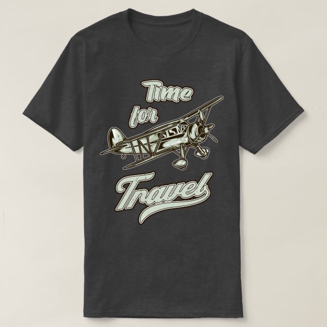 Pilotprogramm für Propellerflugzeuge von Reiseflug T-Shirt (Design vorne)
