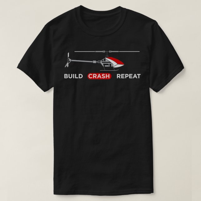 Pilotprogramm für RC-Hubschrauber T-Shirt (Design vorne)