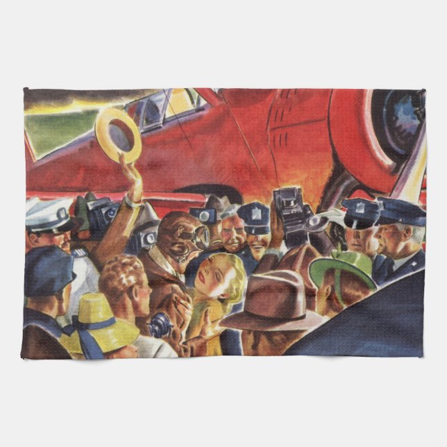 Pilotprogramm für Vintage Single-Prop-Flugzeuge mi Geschirrtuch (Horizontal)