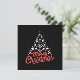Pilotprogramm für Weihnachtsbaum Feiertagskarte