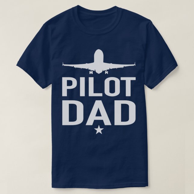 Pilotprogramm Vater Flugzeug Piloten Papa T-Shirt (Design vorne)