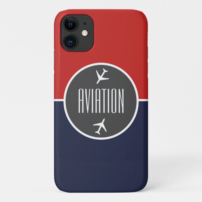 Pilotprojekt Flugzeug Aviation Flying iPhone 11 Fa Case-Mate iPhone Hülle (Rückseite)