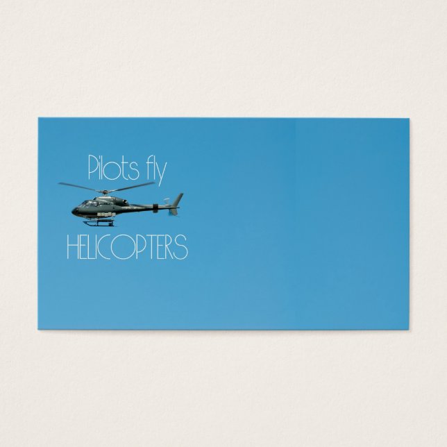 Pilots fly helicopters (Vorderseite)