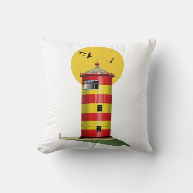 Pilsum Lighthouse Deutschland Kissen (Vorderseite)