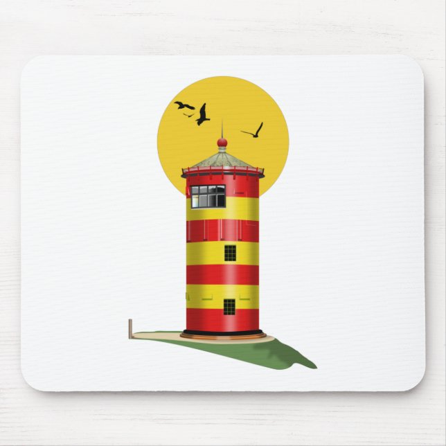Pilsum Lighthouse Deutschland Mousepad (Vorne)