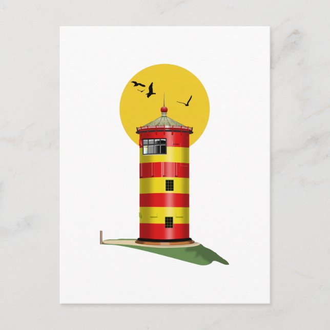 Pilsum Lighthouse Deutschland Postkarte (Vorderseite)