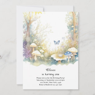 Pilz 1. Geburtstag Einladung