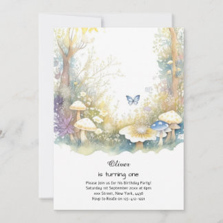 Pilz 1. Geburtstag Einladung