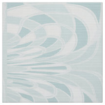 Pilz, Abstrakt - Aqua - Stoff